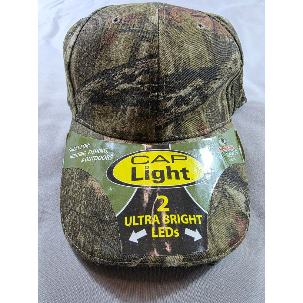 Paramount Outdoors Hat Mossy Oak Break Up Camo LED Lighted Hunting Cap Strapback